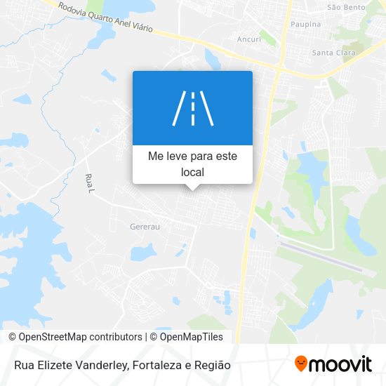 Rua Elizete Vanderley mapa