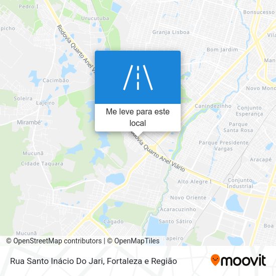 Rua Santo Inácio Do Jari mapa
