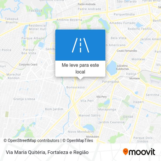 Via Maria Quitéria mapa