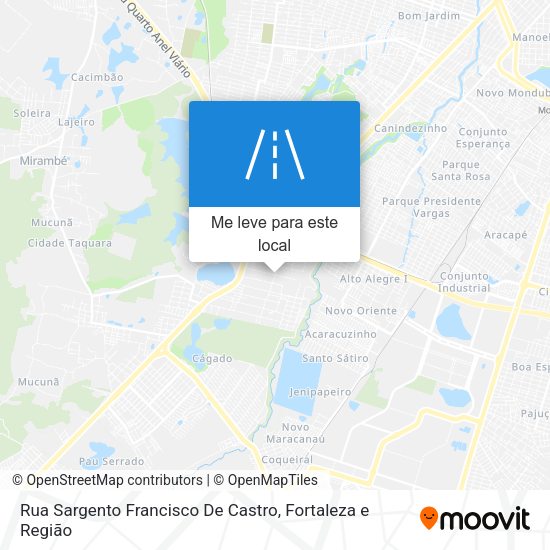Rua Sargento Francisco De Castro mapa