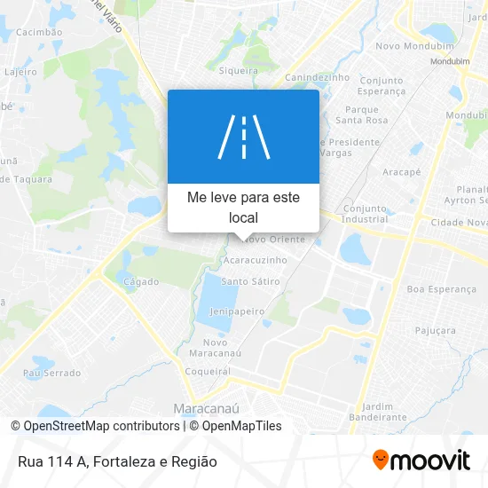 Rua 114 A mapa
