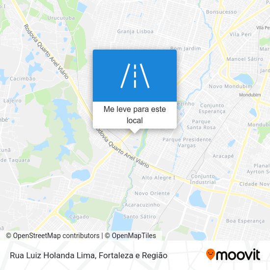 Rua Luiz Holanda Lima mapa