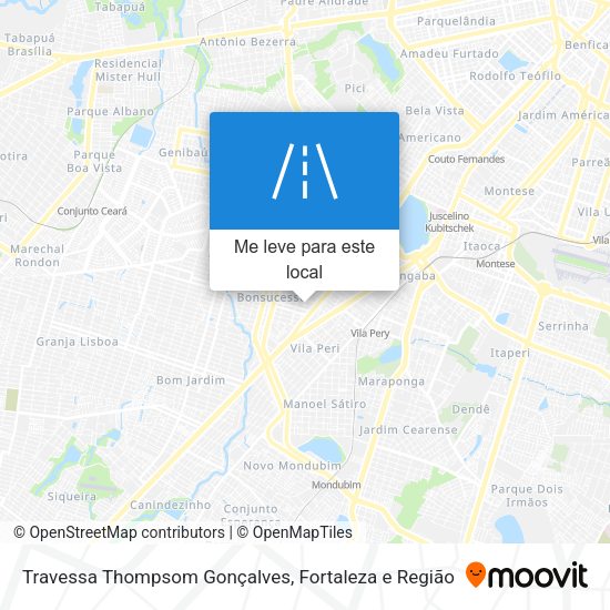 Travessa Thompsom Gonçalves mapa