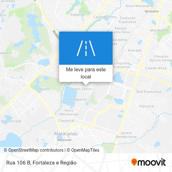 Rua 106 B mapa