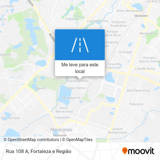 Rua 108 A mapa