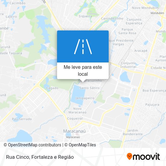 Rua Cinco mapa