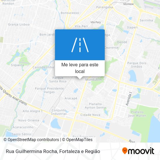 Rua Guilhermina Rocha mapa
