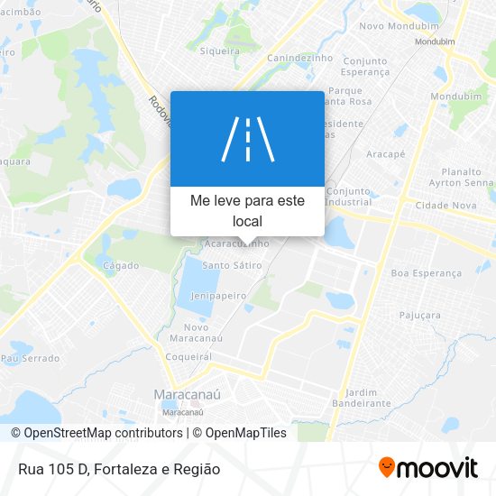Rua 105 D mapa