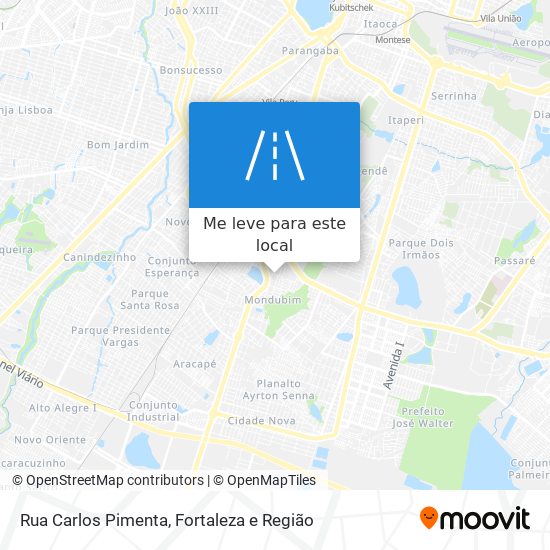 Rua Carlos Pimenta mapa