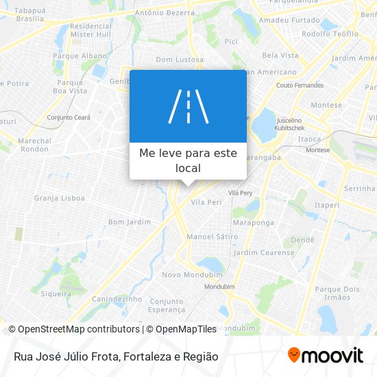 Rua José Júlio Frota mapa