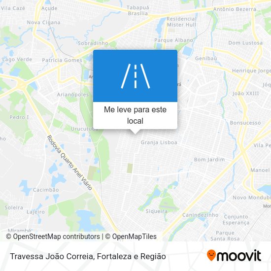 Travessa João Correia mapa
