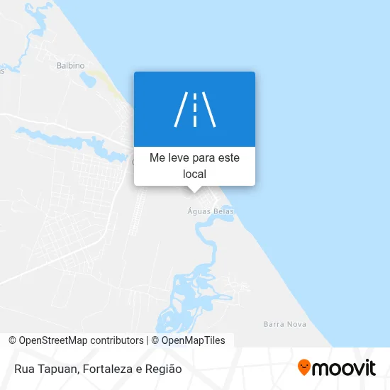 Rua Tapuan mapa