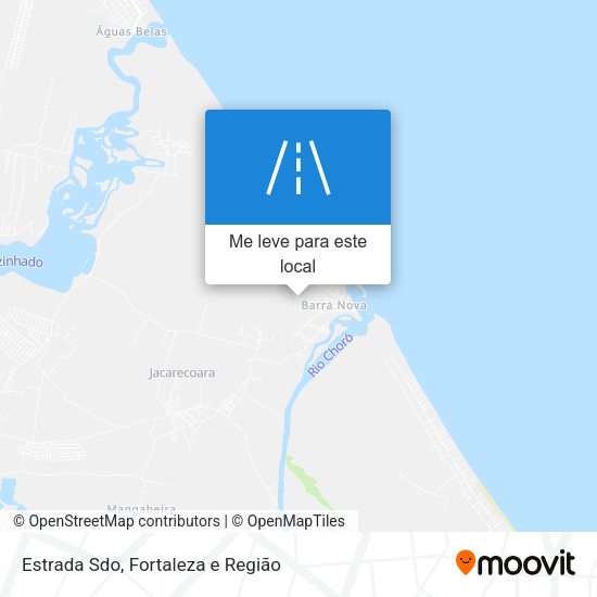 Estrada Sdo mapa