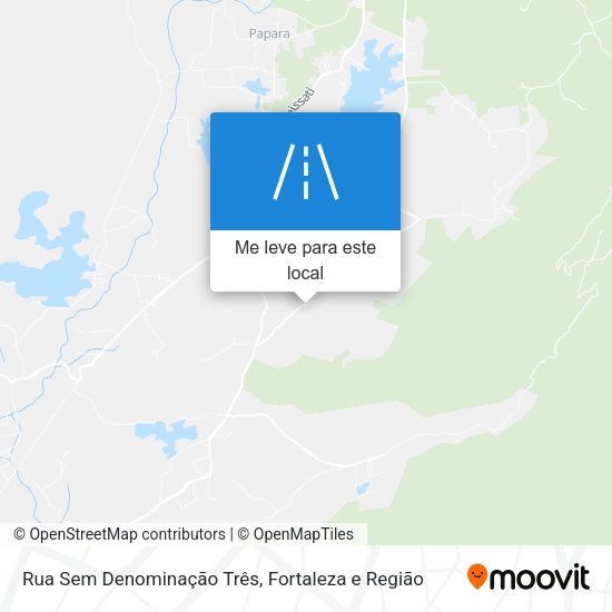 Rua Sem Denominação Três mapa