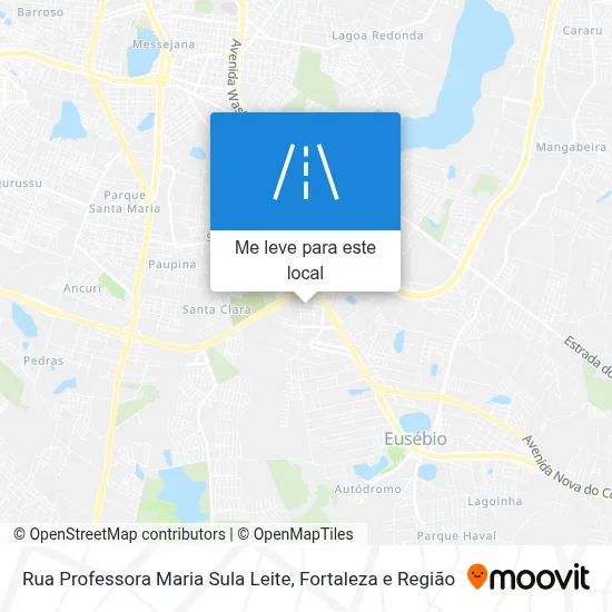 Rua Professora Maria Sula Leite mapa