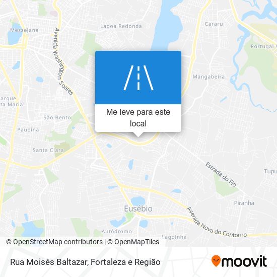 Rua Moisés Baltazar mapa