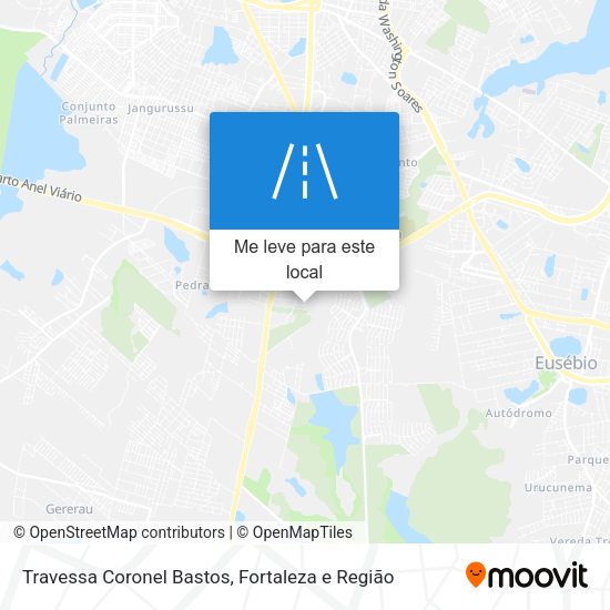 Travessa Coronel Bastos mapa