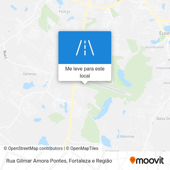 Rua Gilmar Amora Pontes mapa