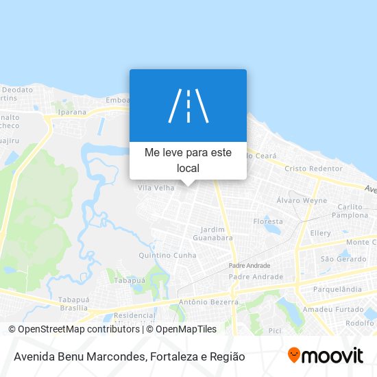 Avenida Benu Marcondes mapa