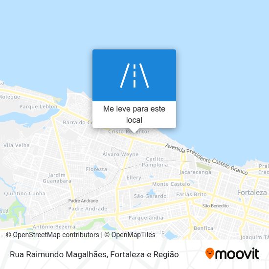 Rua Raimundo Magalhães mapa