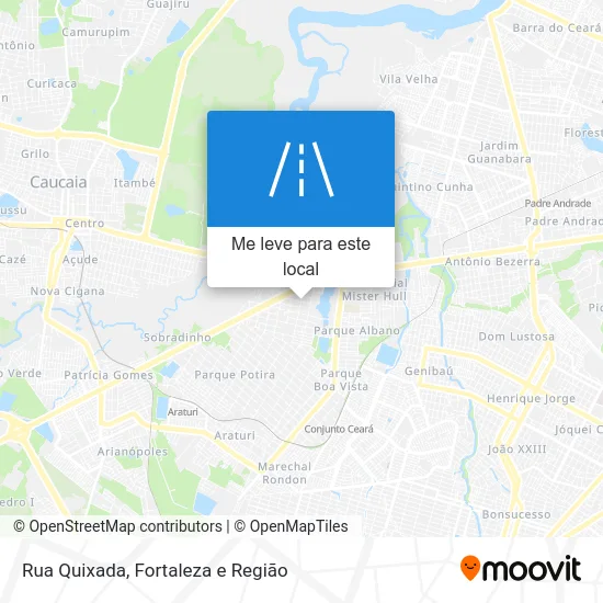 Rua Quixada mapa