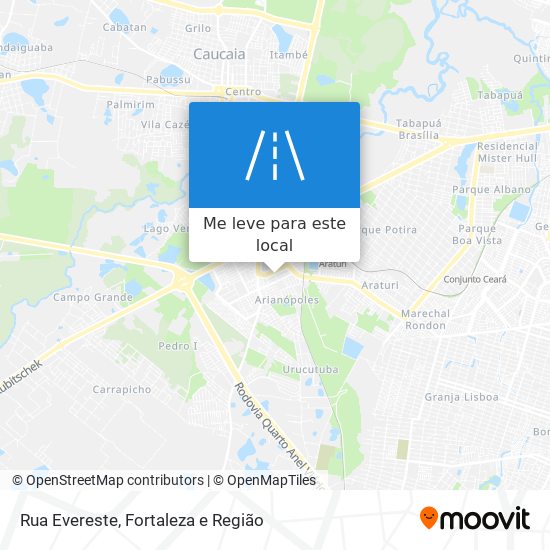 Rua Evereste mapa