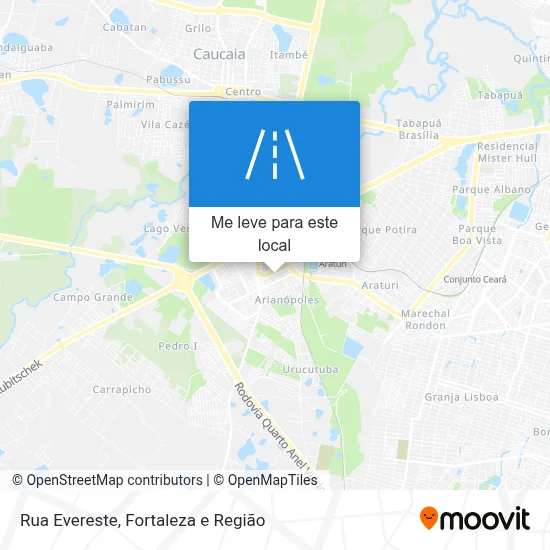 Rua Evereste mapa