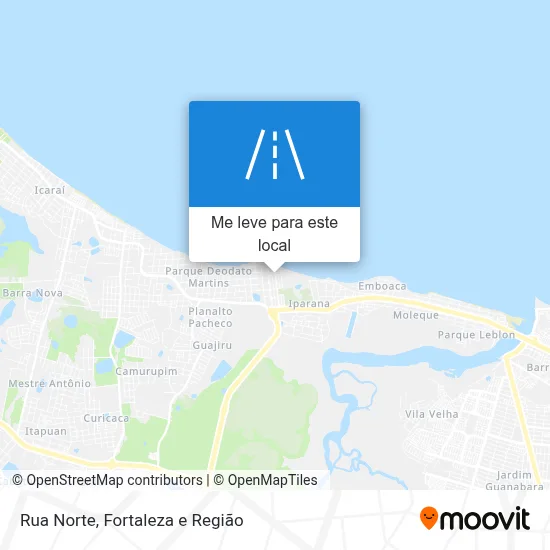 Rua Norte mapa