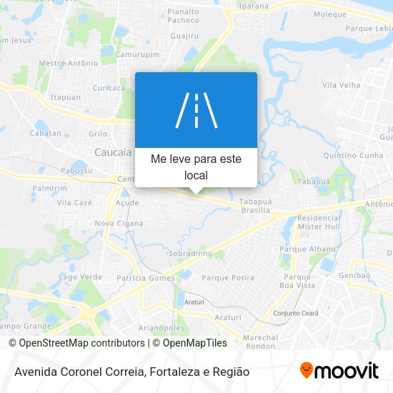 Avenida Coronel Correia mapa