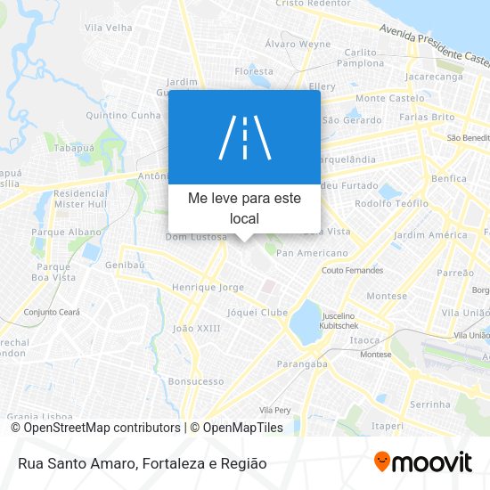 Rua Santo Amaro mapa