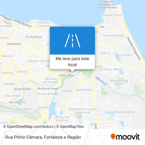 Rua Plínio Câmara mapa