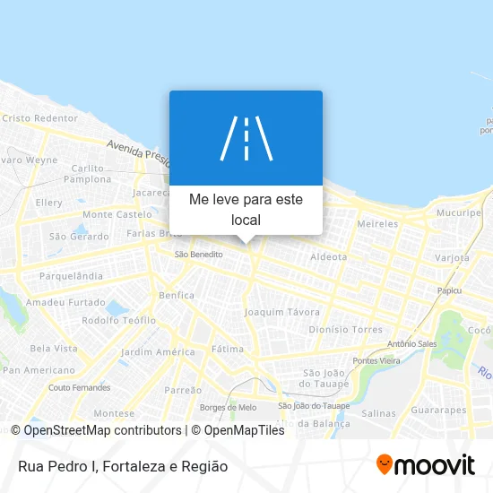 Rua Pedro I mapa