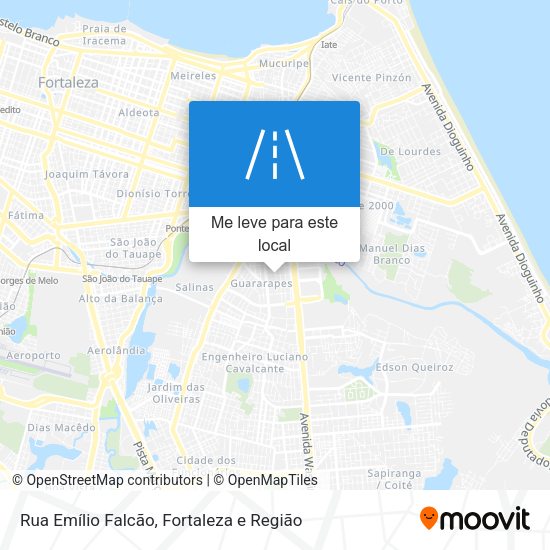 Rua Emílio Falcão mapa