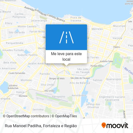 Rua Manoel Padilha mapa