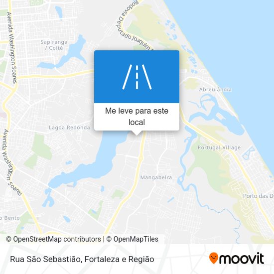 Rua São Sebastião mapa