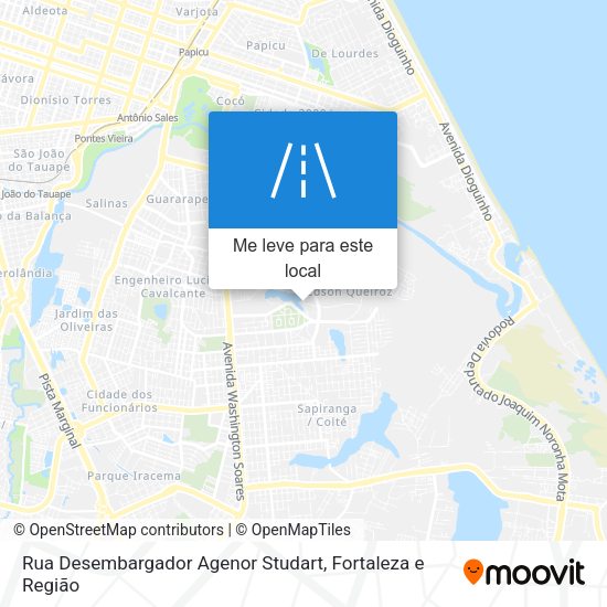 Rua Desembargador Agenor Studart mapa