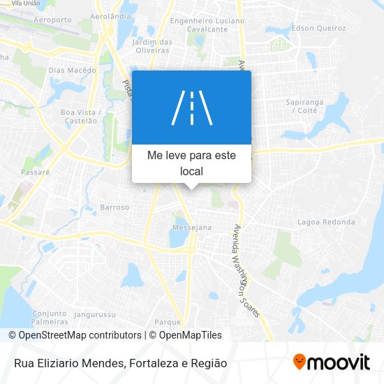 Rua Eliziario Mendes mapa