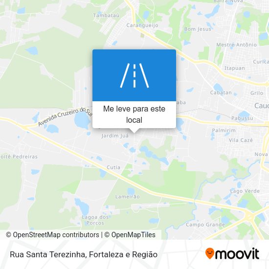 Rua Santa Terezinha mapa