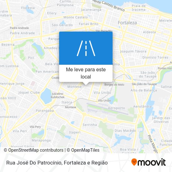 Rua José Do Patrocínio mapa