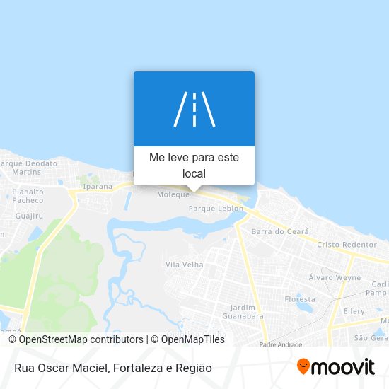Rua Oscar Maciel mapa
