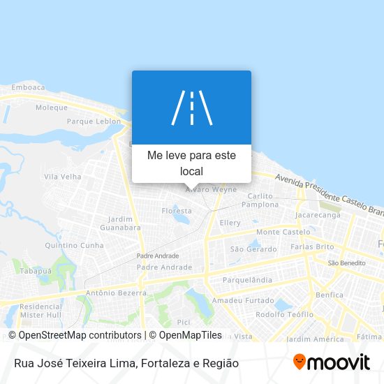 Rua José Teixeira Lima mapa