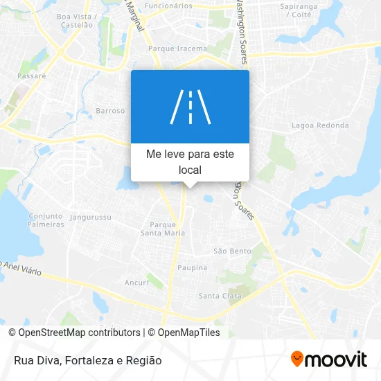 Rua Diva mapa