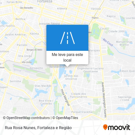 Rua Rosa Nunes mapa