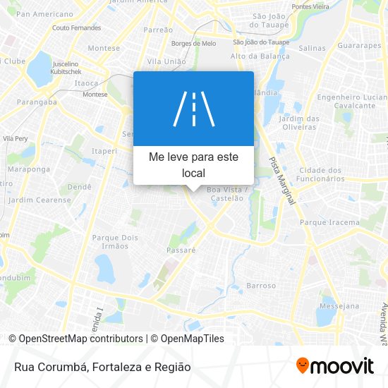 Rua Corumbá mapa