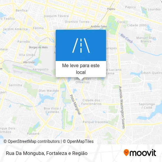 Rua Da Monguba mapa