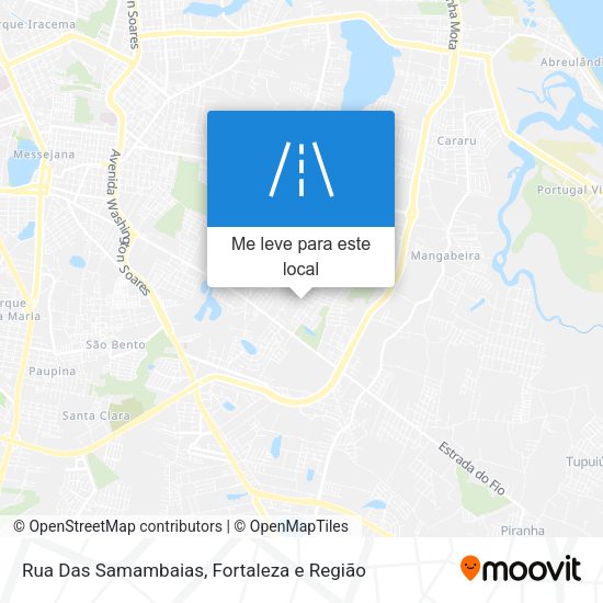 Rua Das Samambaias mapa