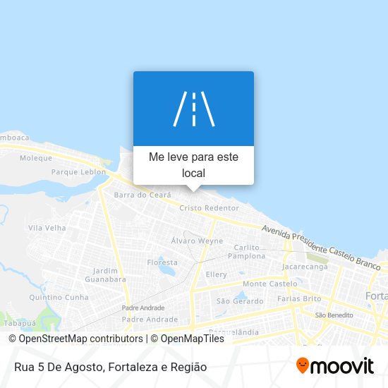 Rua 5 De Agosto mapa