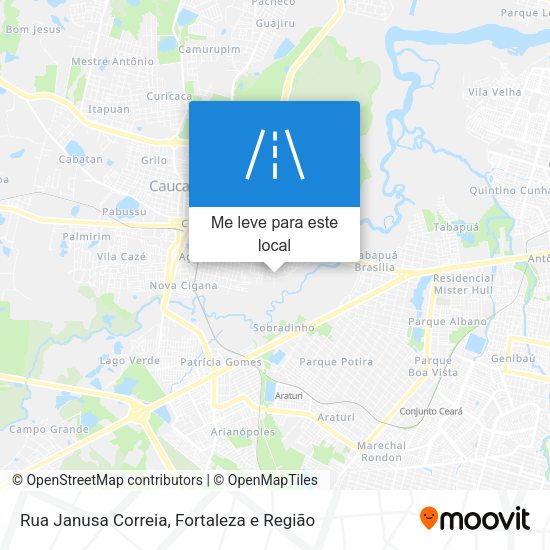 Rua Janusa Correia mapa