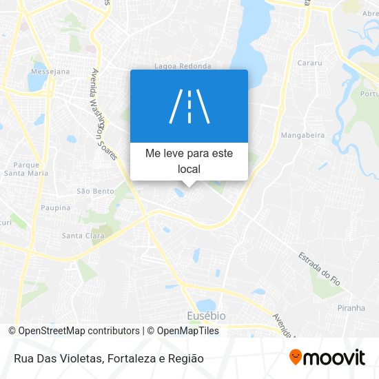Rua Das Violetas mapa