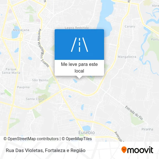 Rua Das Violetas mapa